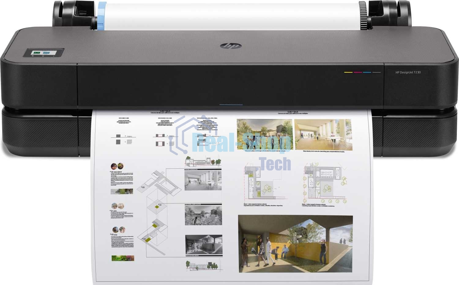 Плоттер струйный HP Designjet T230 (5HB07A), A1, 24