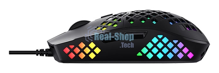 Мышь проводная Acer OMW134 черный, 3200 dpi, USB, кнопки - 6