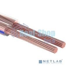 Кабель акустический Rexant 2х0.75 м м, прозрачный BLUELINE, 100 м