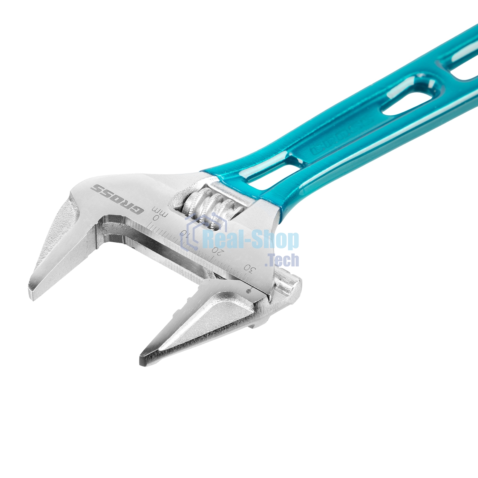 Ключ разводной Gross 15558 200 мм, CrV, кованый