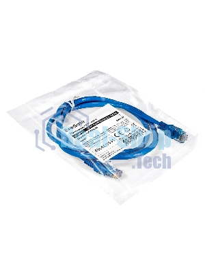 Патч-корд ExeGate UTP-RJ45-RJ45-C6-1M-BL, UTP, cat.6, 1м, синий