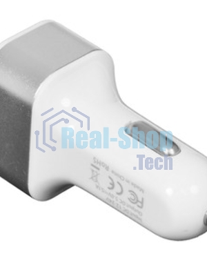 Адаптер питания Cablexpert MP3A-UC-CAR17, 12V->5V 3-USB, 2.1/2/1A