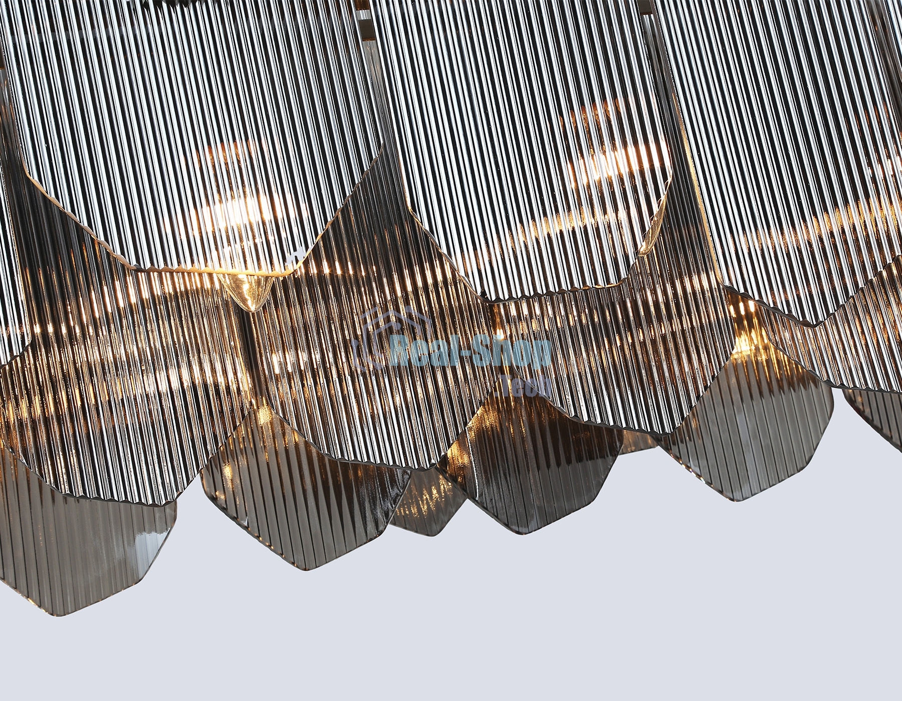 Светильник Ambrella light LH31205/12 SN/SM сатин никель/дымчатый E14*12 max 40W 1000*340*270