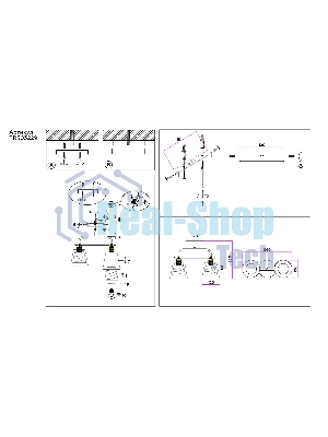 Светильник Ambrella light TR303229/2 WH/CH/CL/FR белый/хром/прозрачный/белый матовый E27*2 max 60W 340*120*250
