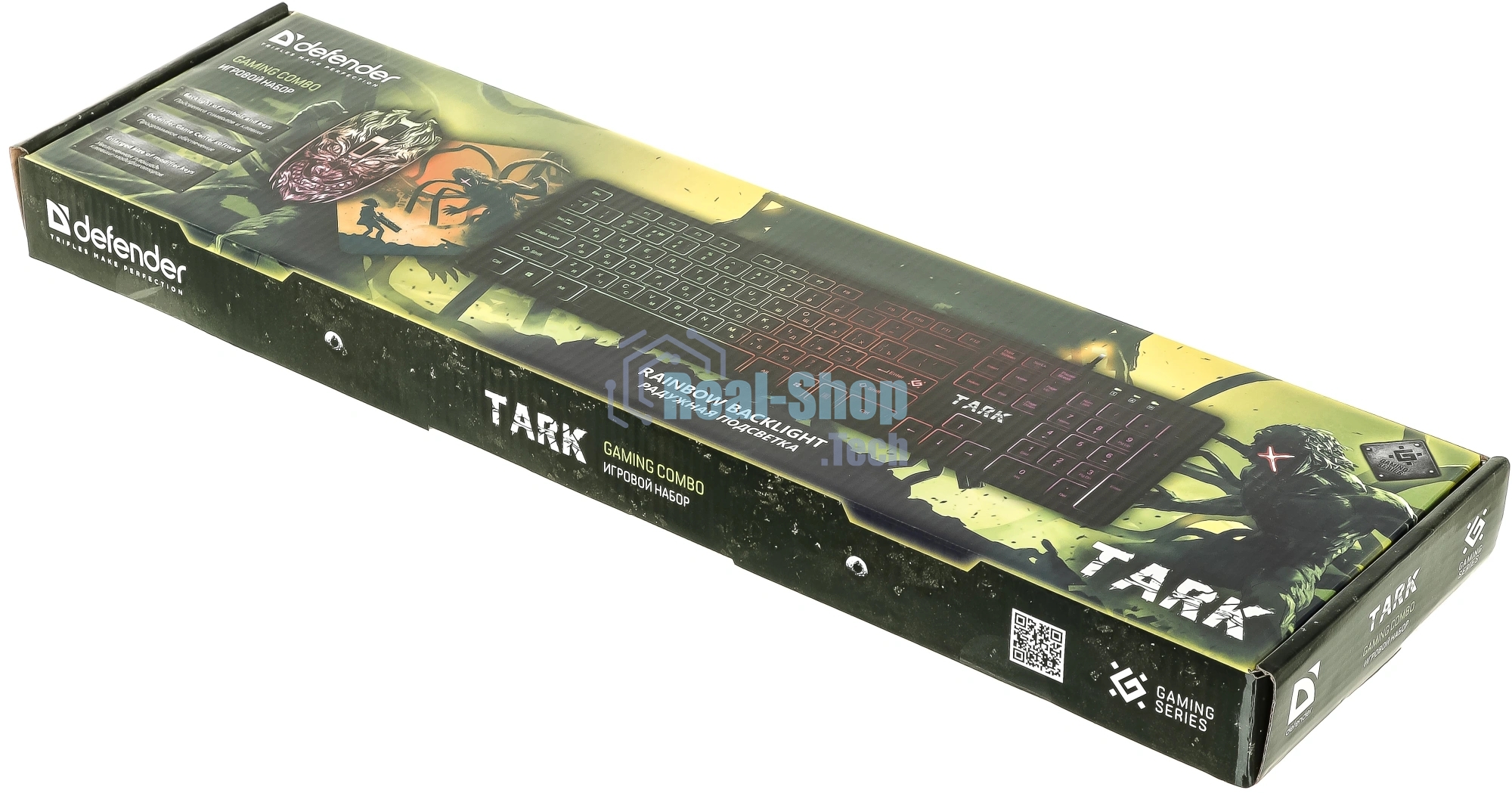 Комплект клавиатура+мышь Defender Tark C-779 проводной, USB, 2400 DPI, чёрный