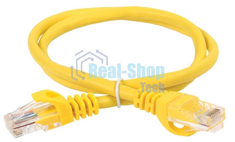 Коммутационный шнур кат. 6 UTP PVC 2м желтый | PC05-C6U-2M | ITK