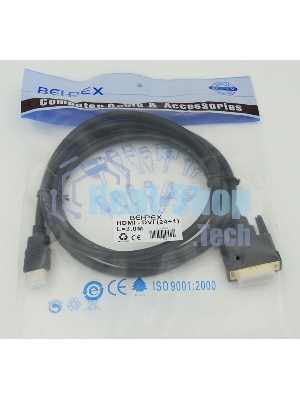 Кабель HDMI/DVI-D 3м SIEMAX 19M - DVI Dual Link, черный