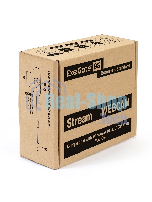 Веб-камера ExeGate Stream C940 2560x1440, 30 кадр/с, USB Type-A, микрофон (шумоподавление), универсальное крепление, штатив в комплекте