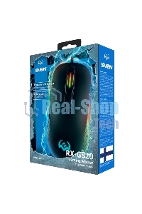 Мышь проводная SVEN RX-G820 черный, 4800 dpi, USB, кнопки - 6