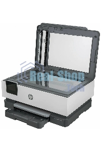 МФУ струйное HP OfficeJet 8023 (1KR64B), A4, цвтной, печ. до 20 стр/мин. (ч/б), до 10 стр/мин. (цвет), скан. до 8 стр/мин. (ч/б) 3.5 стр/мин. (цвет), 1200 x 1200 dpi, USB, RJ-45, Wi-Fi, Air Print