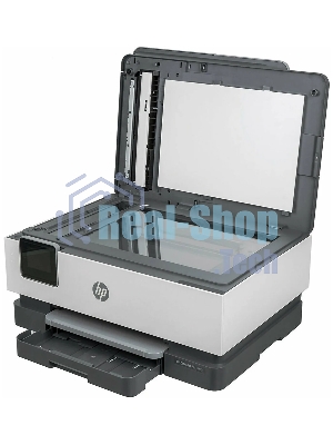 МФУ струйное HP OfficeJet 8023 (1KR64B), A4, цвтной, печ. до 20 стр/мин. (ч/б), до 10 стр/мин. (цвет), скан. до 8 стр/мин. (ч/б) 3.5 стр/мин. (цвет), 1200 x 1200 dpi, USB, RJ-45, Wi-Fi, Air Print
