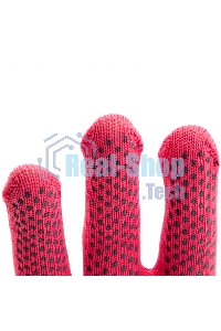 Перчатки из синтетической нити, ПВХ точка, 13 класс, 