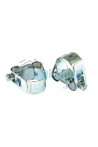 Хомуты металлические Сибртех, силовые 23-25 мм, ширина 18 мм, шарнирные, W1, 2 шт. 47508