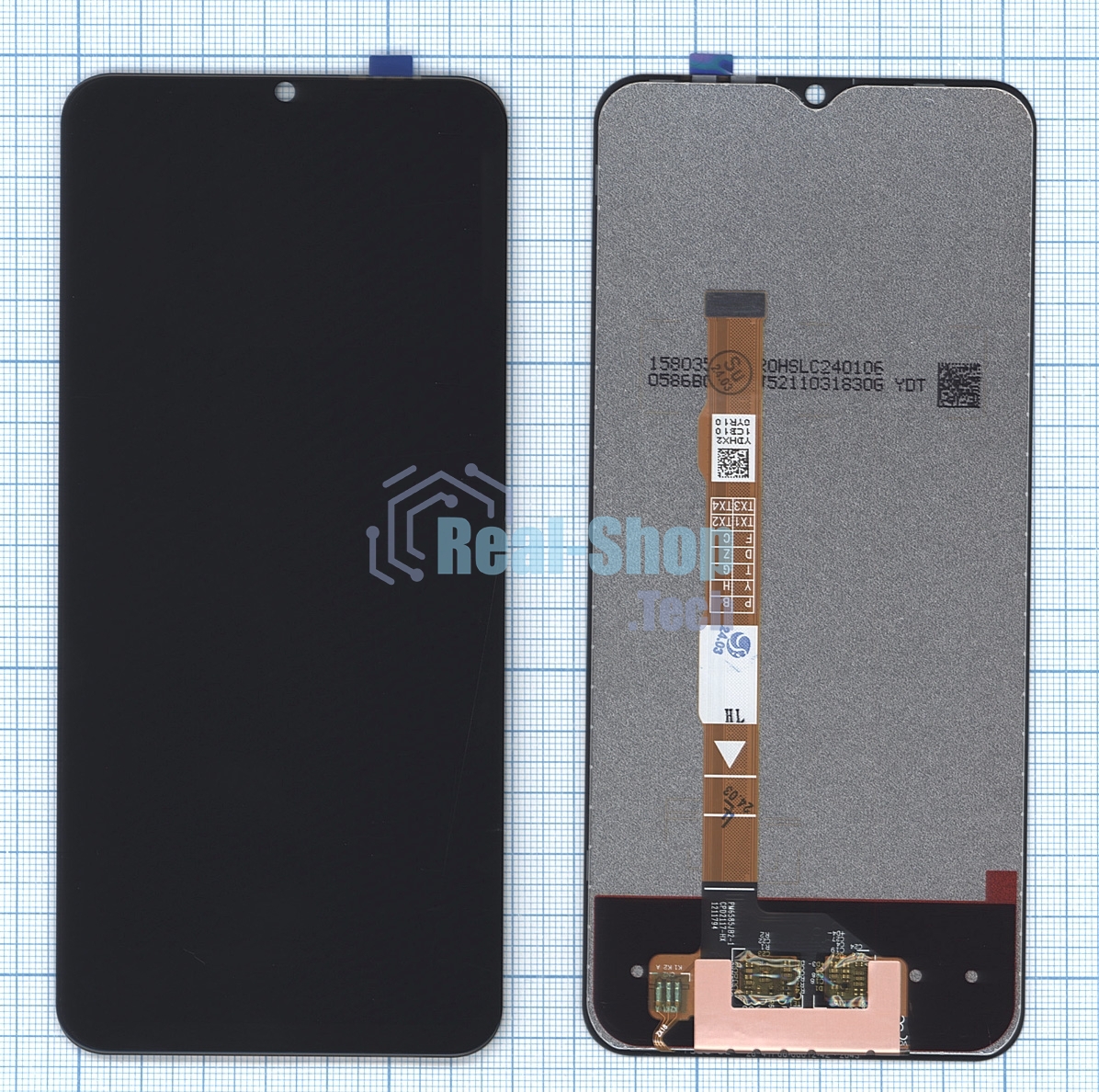 Дисплей для Vivo Y35 4G (V2205) в сборе с тачскрином черный