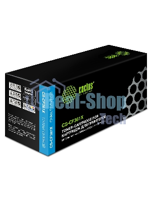 Картридж лазерный Cactus CS-CF361X голубой (9500 стр.) для HP CLJ M552dn/M553dn