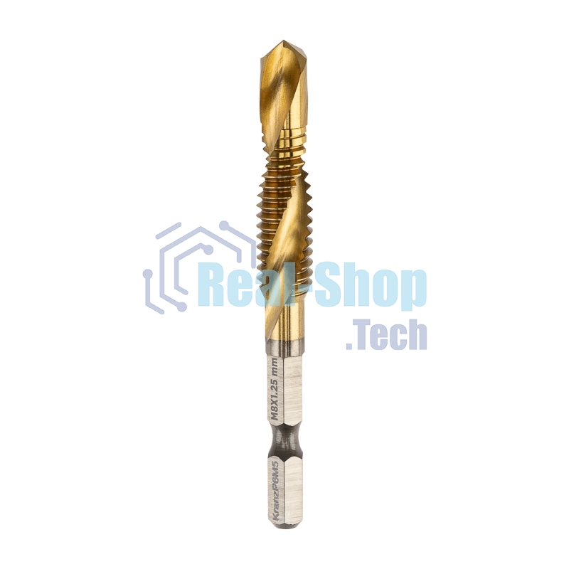 Сверло-метчик М8, Р6М5 ТИТАН KRANZ