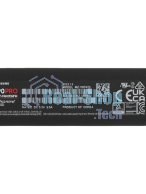 Накопитель SSD Samsung 990 PRO, 2000Gb, PCIe 4.0 x4, M.2 2280, NVMe, R/W 7450/6900, с радиатором