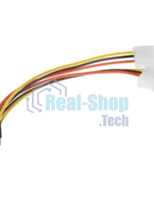 Кабель питания Cablexpert CC-PSU-63-15CM, Molex/PCIe 6pin, 15 см, пакет