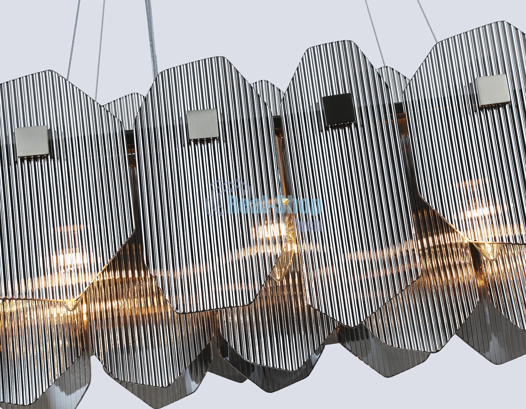 Светильник Ambrella light LH31205/12 SN/SM сатин никель/дымчатый E14*12 max 40W 1000*340*270