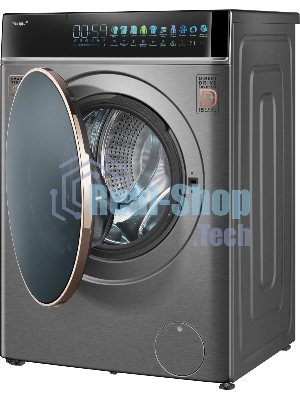 Стиральная машина Weissgauff WM 58411 Direct Drive Inverter Premium Steam Grey серая, загрузка фронтальная 11кг, 1400 об/мин., класс: A+++