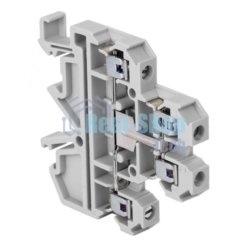 Колодка клеммная JXB-4/35 двойная тип L сер. PROxima EKF plc-jxb-2-4/35L-gy