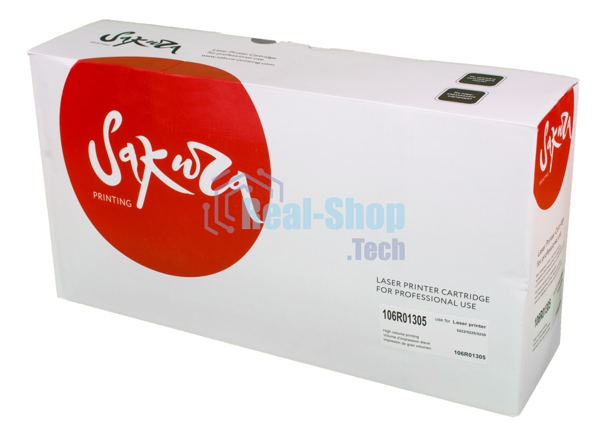Картридж лазерный Sakura 106R01305 для Xerox WorkCentre 5225/5230,черный, 30000 к.