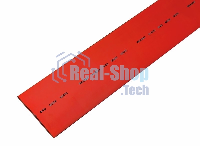 Трубка термоусадочная 40.0/20.0 1м красн. Rexant 24-0004