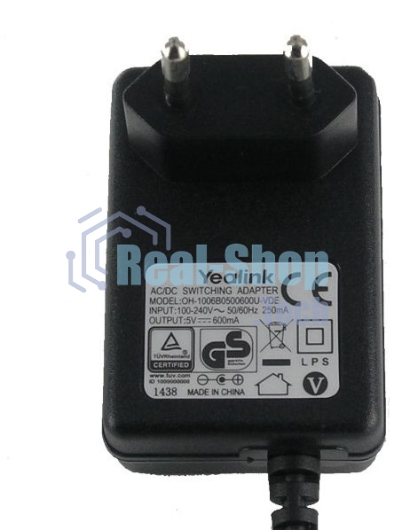 Блок питания 5VDC 600MA 5VDC.600MA YEALINK