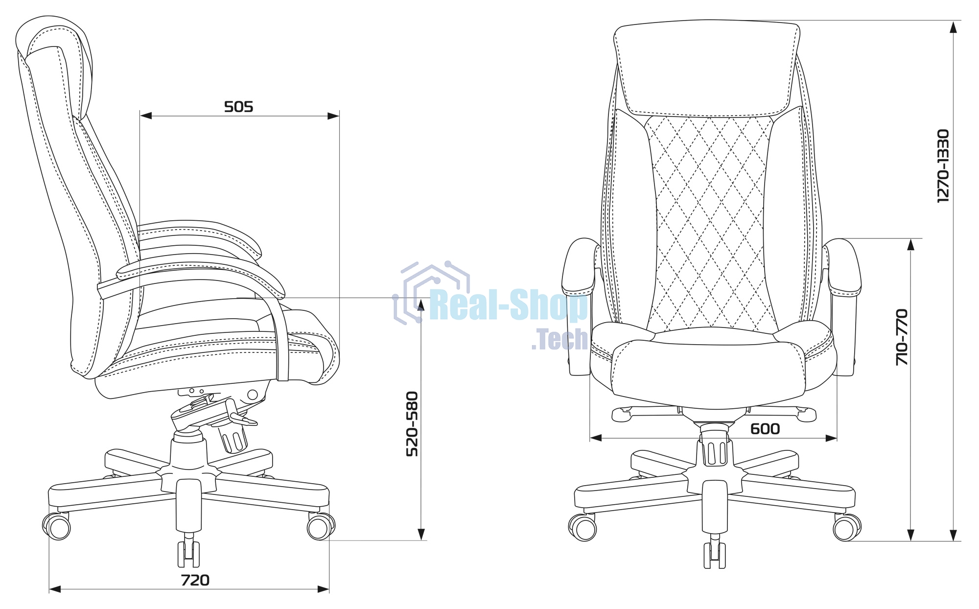 Кресло руководителя Бюрократ T-9924WALNUT черный, кожа, с подголов. крестовина металл/дерево