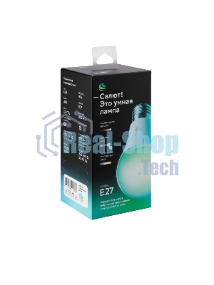 Умная лампа Sber A60 SBDV-00115 E27 9Вт 806lm Wi-Fi (упак.:1шт) (SBDV-00115)