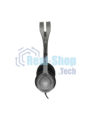Гарнитура Logitech H110 серебристый, проводная, 3.5 мм
