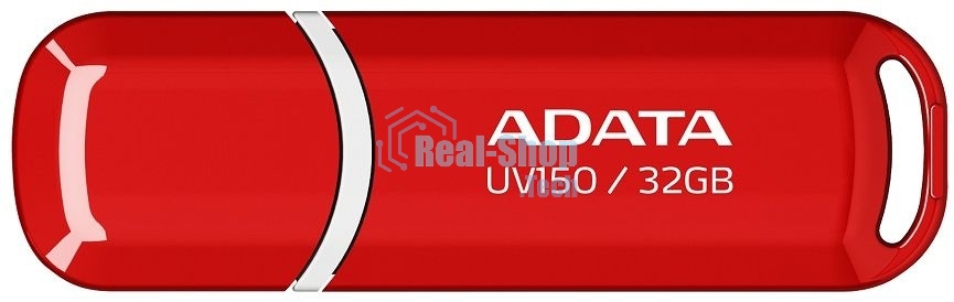 Флешка USB ADATA UV150 (AUV150-32G-RRD), 32Gb, USB 3.0, R/W 35/10, красный