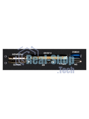 Кард-ридер ExeGate CR-611U3/черный/SD/SDHC/SDXC/MMC/microSD/T-Flash/CF/MS/MS micro/XD/USB 3.0/металл/пластик