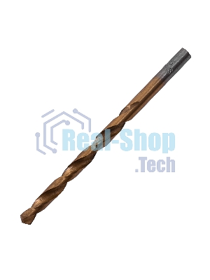 Сверло по металлу Matrix, 5 мм, HSS, нитридтитановое покрытие, цилиндрический хвостовик