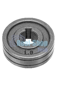 Подающий ролик Denzel V профиль под стальную проволоку 0,8-1 мм, 2 шт