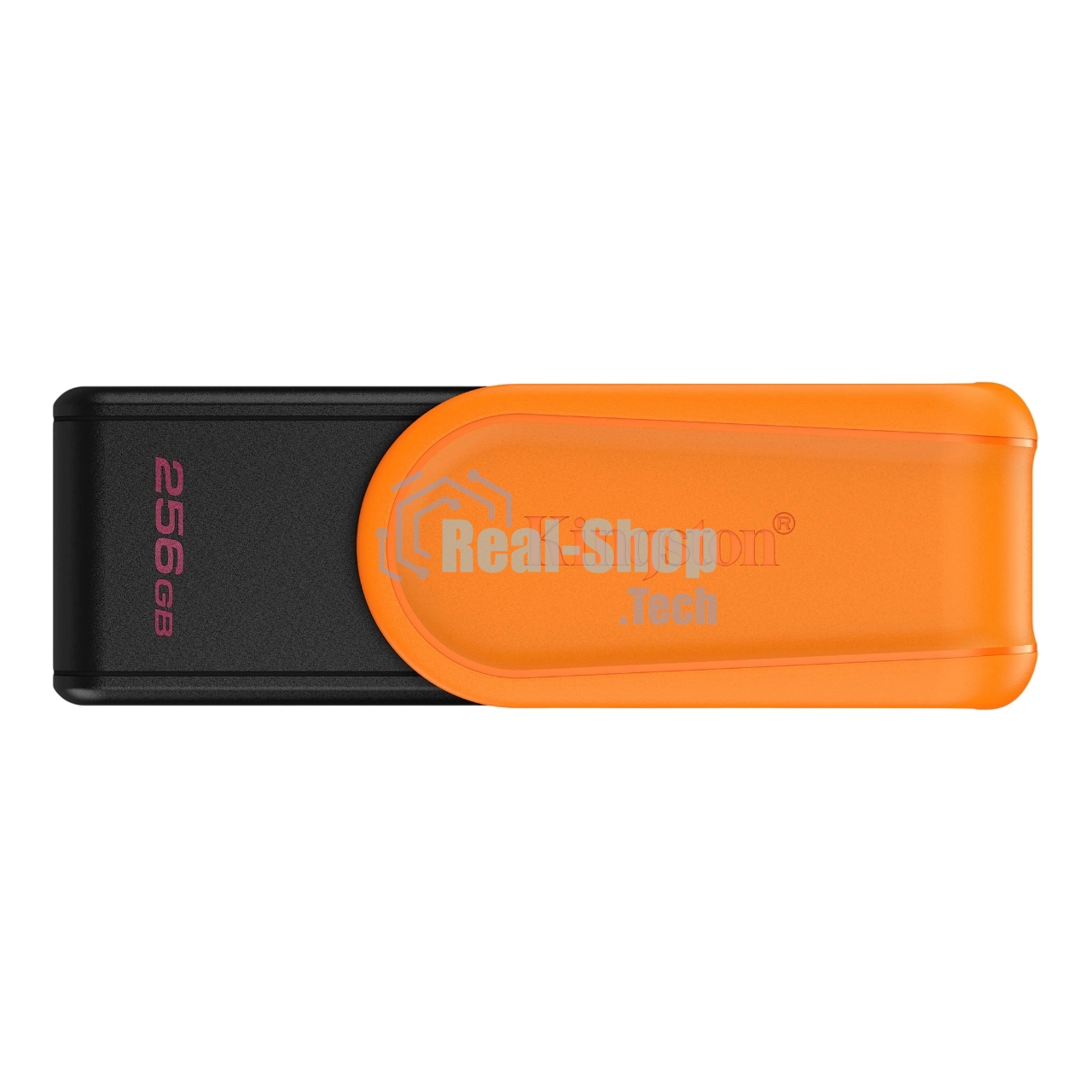 Флешка USB Kingston DataTraveler Exodia S (DTXS/256Gb), 256Gb, USB 3.2 Gen 1, R/W 70/25, оранжевый/черный
