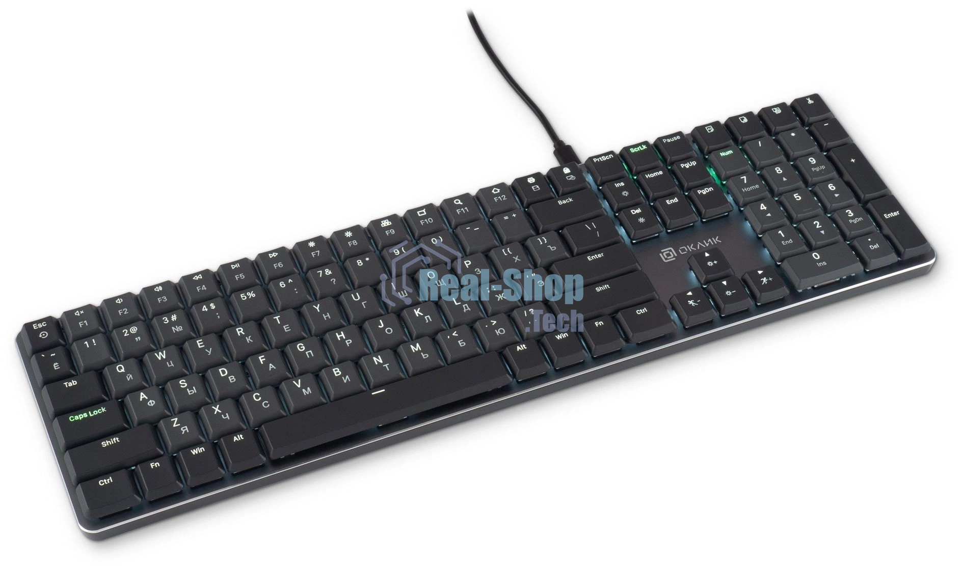 Клавиатура Oklick K953X проводная, USB Type-A, чёрный
