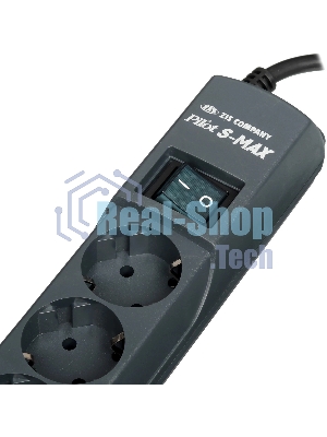 Сетевой фильтр Pilot S Max (5 euros + 1GP), 15A/3.5kVA, automatic, 7 m, graphite