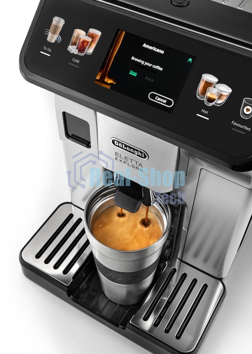 Кофемашина DeLonghi ECAM450.55.S серебристый/черный, исп. кофе - зерновой/молотый, 1.8 л, 1450 Вт, 19 бар