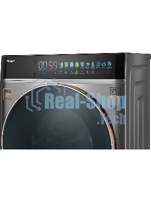 Стиральная машина Weissgauff WM 58411 Direct Drive Inverter Premium Steam Grey серая, загрузка фронтальная 11кг, 1400 об/мин., класс: A+++