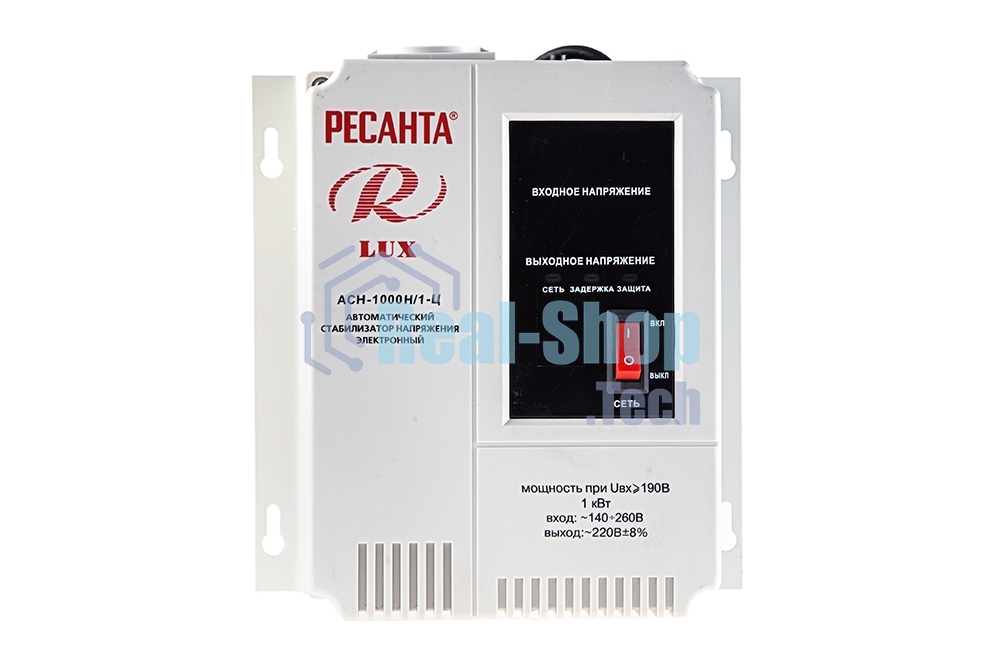 Стабилизатор напряжения Ресанта АСН-1000Н/1-Ц электронный однофазный серый