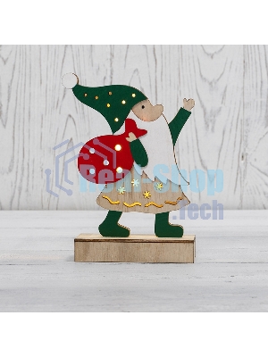 Деревянная фигурка Neon-night с подсветкой 