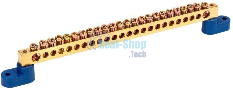 Шина нулевая ШНИ 8х12-24-У2-С на 2-х угл. изол. ИЭК YNN10-812-24C2-K07