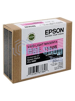 Картридж струйный Epson C13T580B00 светло-пурпурный (80мл)
