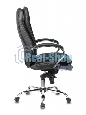 Кресло Бюрократ T-9950/BLACK черный, кожа