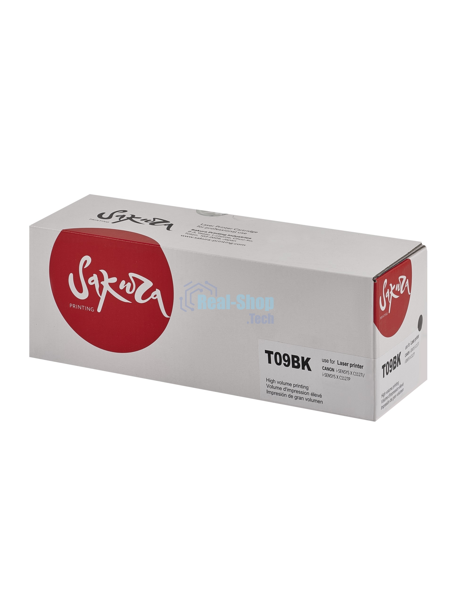 Картридж лазерный Sakura T09BK (3020C006) для Canon i-SENSYS C1127iF, C1127i, C1127P, черный, 7600 к.