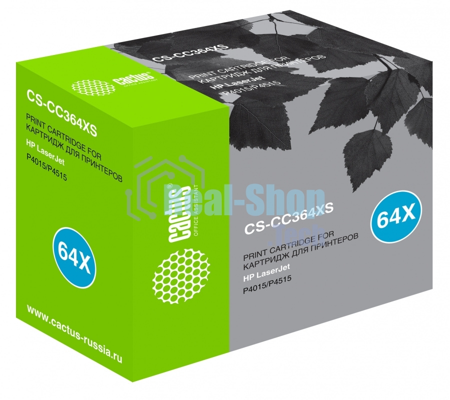 Картридж лазерный Cactus CS-CC364XS черный (24000 стр.) для HP Laser Jet P4015/P4515