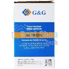 Картридж лазерный G&G GG-TN2075 черный (2500 стр.) для Brother DCP-7010/7010R/7020/7025/7025R/FAX-2820/2825/2825R/2920/2920R/HL-2030/2030R/2040/2040R/2070N/2070/2070NR/MFC-7225/7225N/7420/7420R/7820/7820N/7820NR/7820R