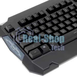 Клавиатура Oklick 731G проводная, USB Type-A, серый/белый
