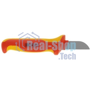 Нож кабельный KNIPEX 9852 1000V 180 мм электротехнический. инстументальная сталь,закаленная в масле.